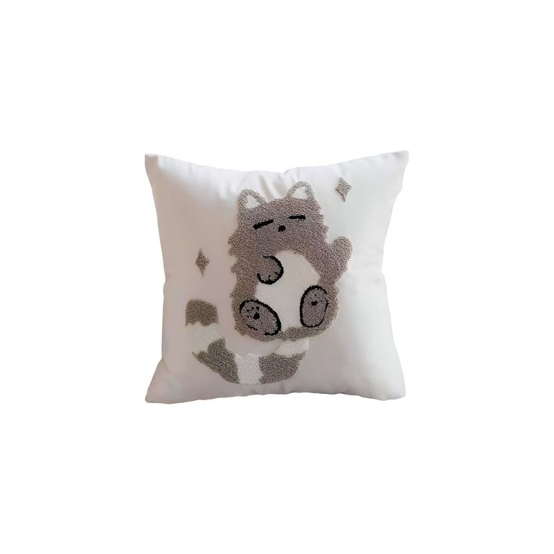 GENERICO - JUEGO DE 4 FUNDAS BORDADAS 45x45 F44