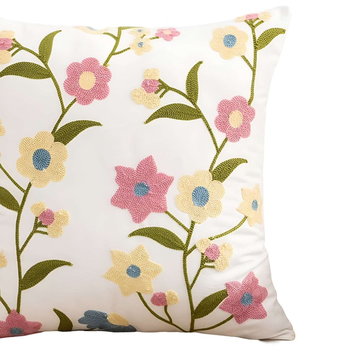 GENERICO - JUEGO DE 4 FUNDAS BORDADAS 45x45 F71