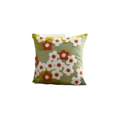 GENERICO - JUEGO DE 4 FUNDAS BORDADAS 45x45 F74
