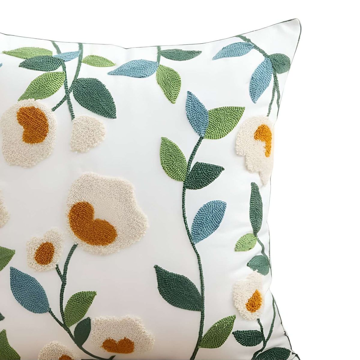 GENERICO - JUEGO DE 6 FUNDAS BORDADAS 45x45 F34