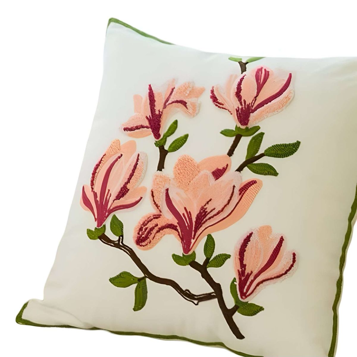 GENERICO - JUEGO DE 6 FUNDAS BORDADAS 45x45 F37