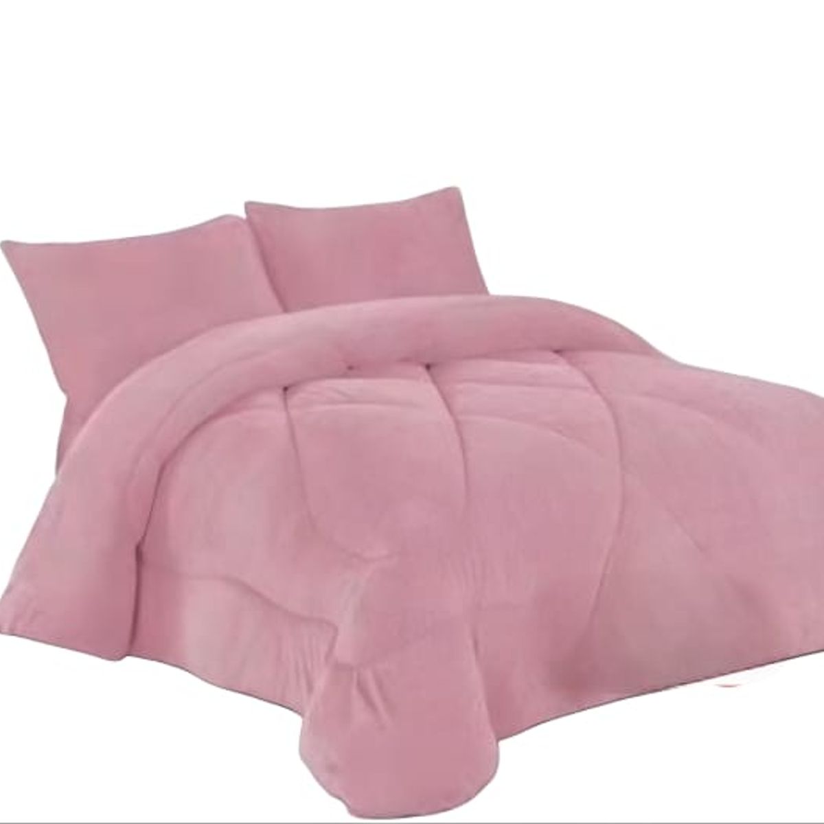 GENERICO - Cubrecama de Invierno Plush con Chiporro 1.5 p Palo Rosa TFCS01