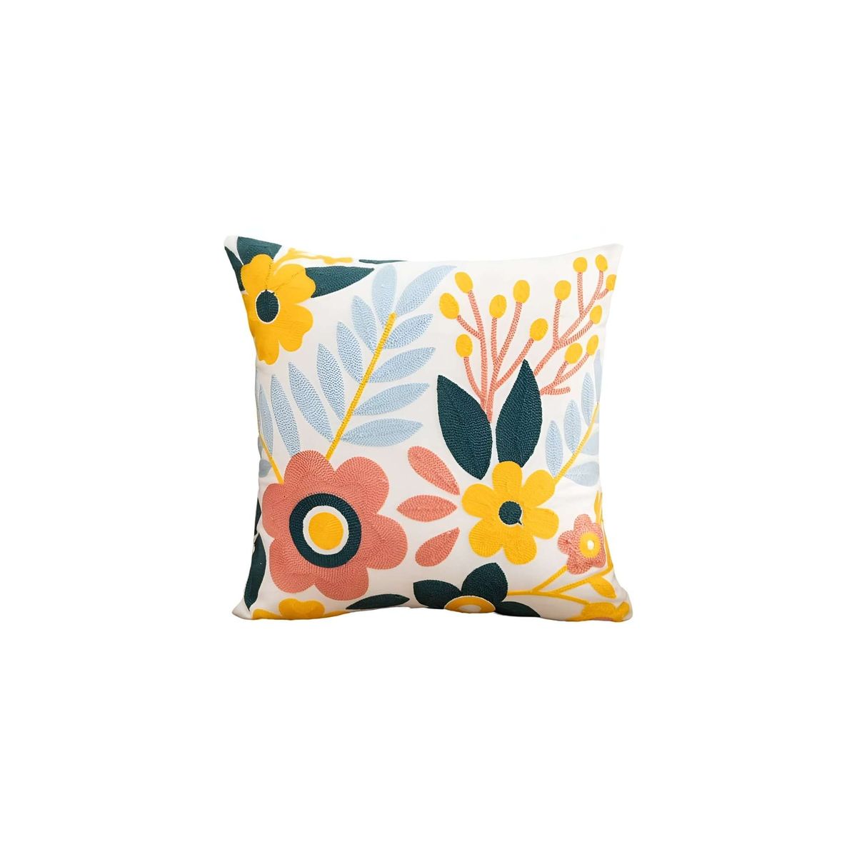 GENERICO - JUEGO DE 6 FUNDAS BORDADAS 45x45 F53