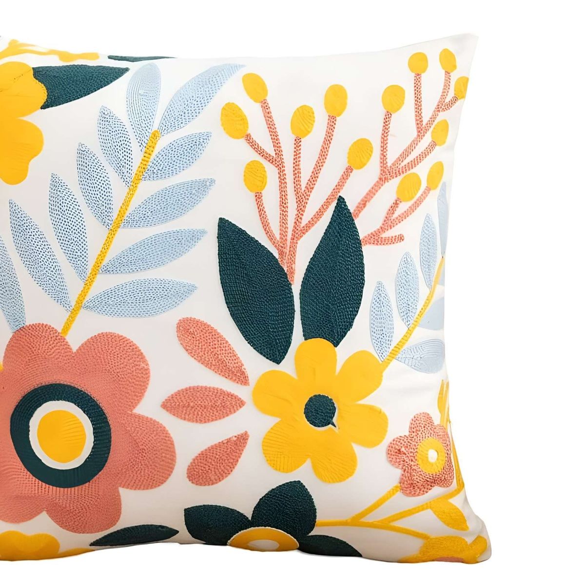 GENERICO - JUEGO DE 6 FUNDAS BORDADAS 45x45 F53