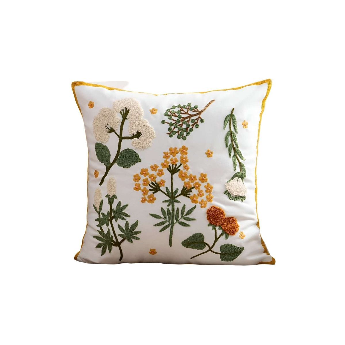 GENERICO - JUEGO DE 6 FUNDAS BORDADAS 45x45 F62