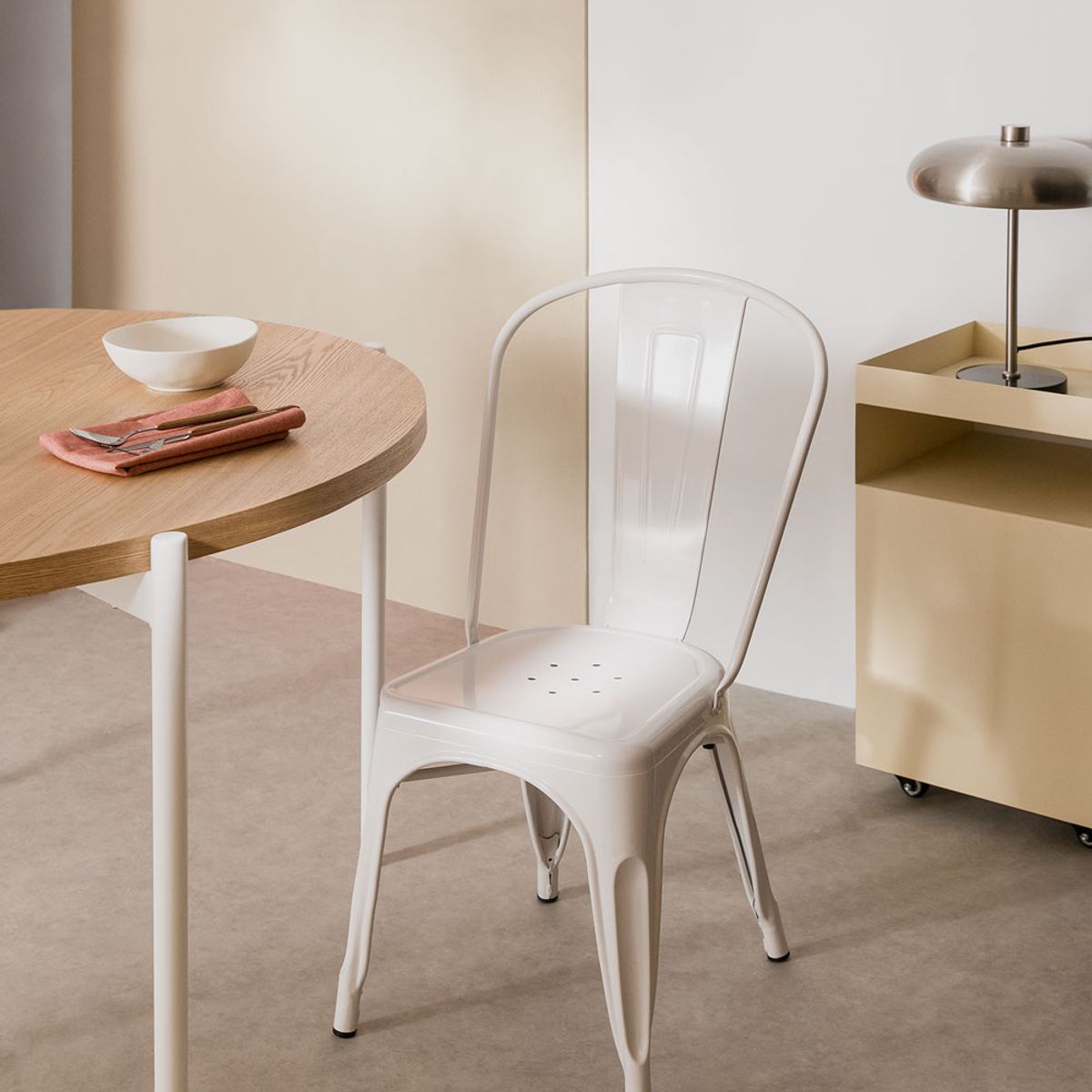 MOBOI - Silla Tolix Color Blanco