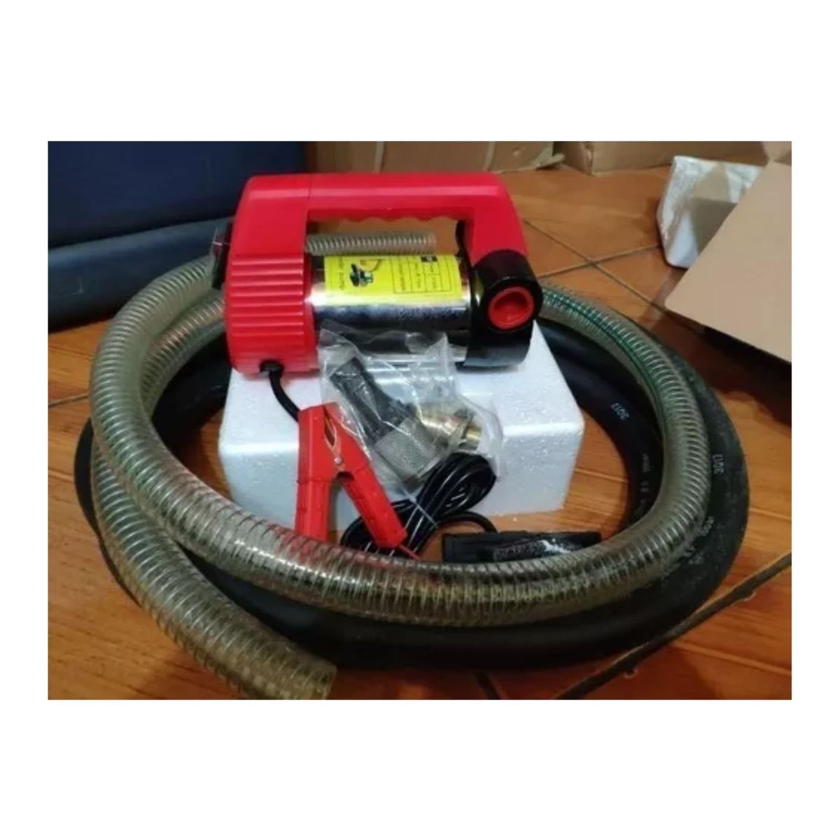 GENERICO - Kit Bomba Trasvasije Diesel 12v 175w Motor Manguera Pistola