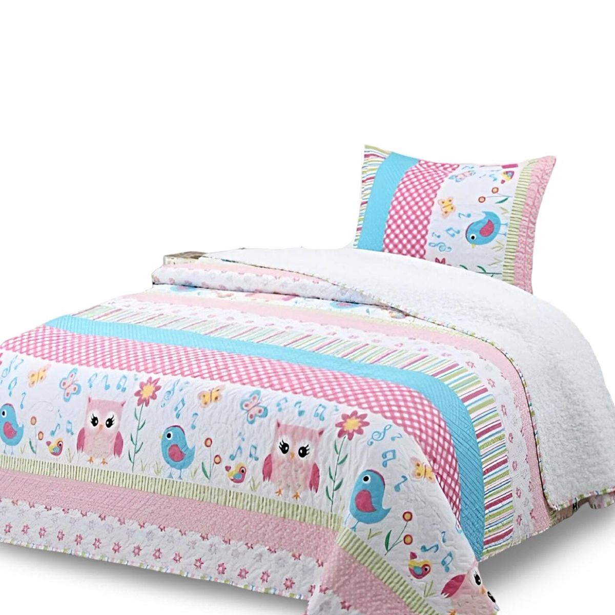 GENERICO - CUBRECAMA QUILT SHERPA PLAZA Y MEDIA 180X230 7