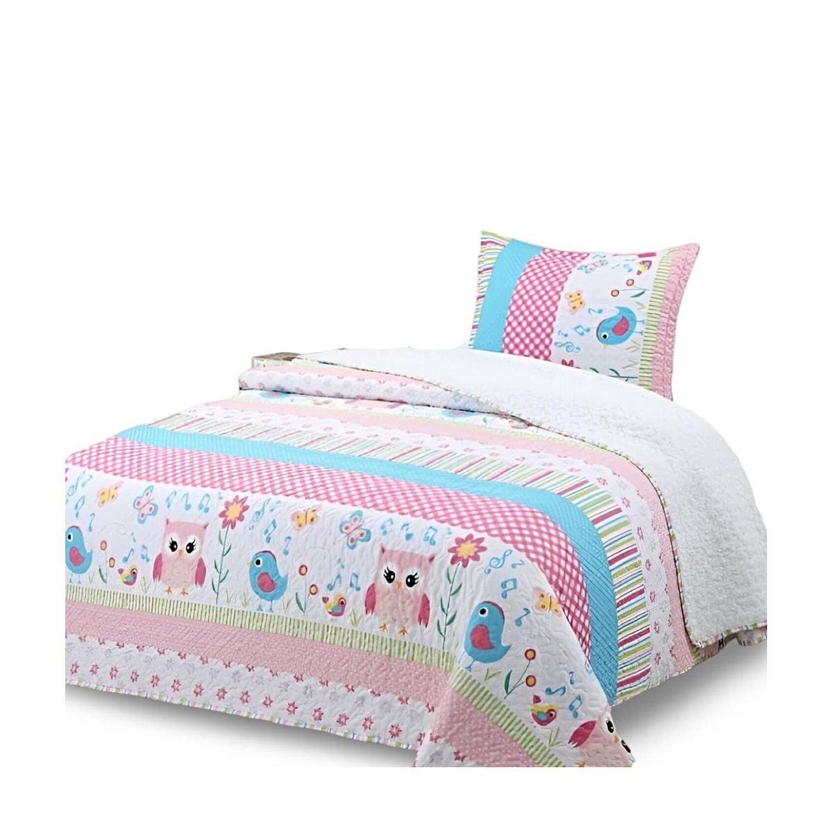 GENERICO - CUBRECAMA QUILT SHERPA PLAZA Y MEDIA 180X230 7