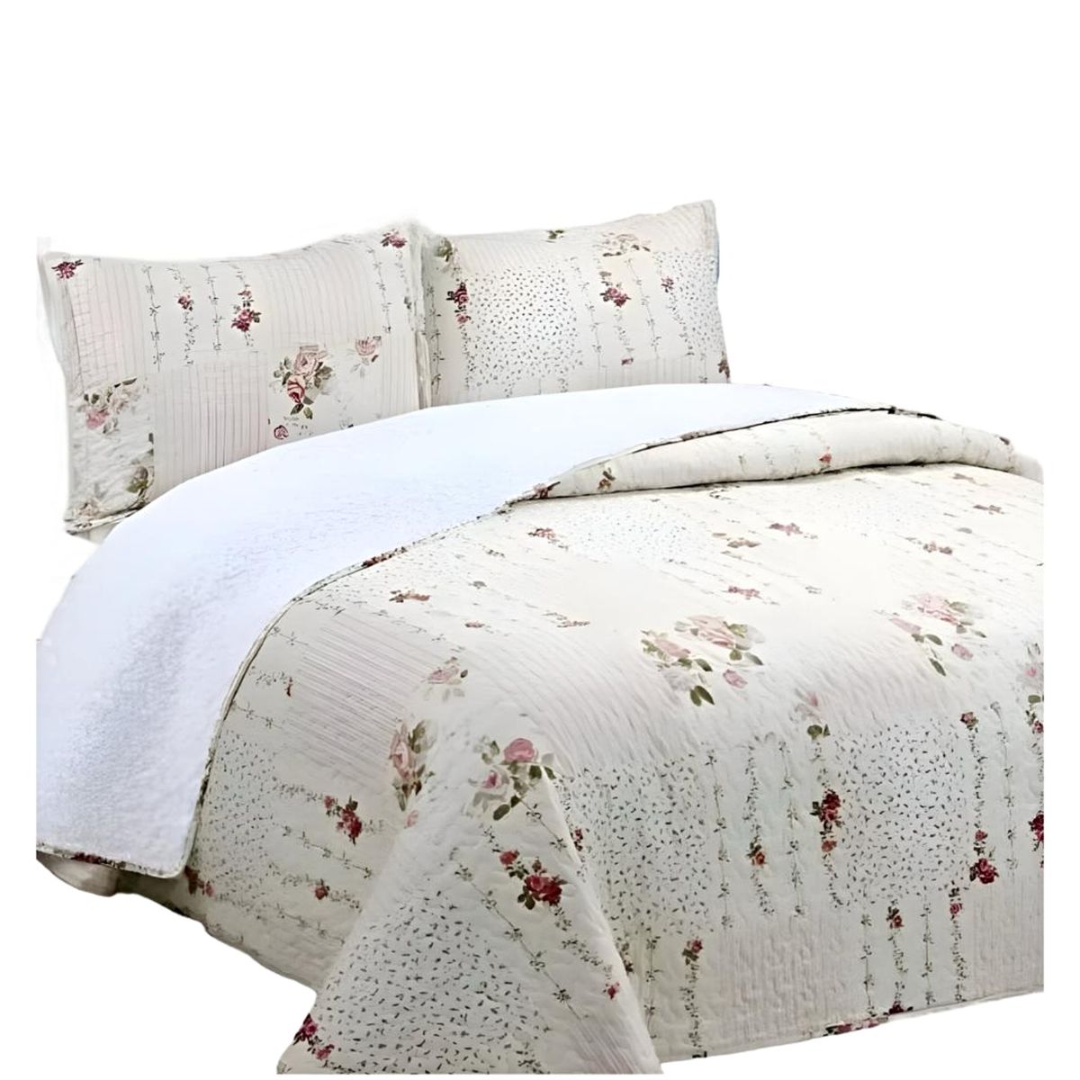 GENERICO - CUBRECAMA QUILT SHERPA 2 PLAZAS 200X230 15