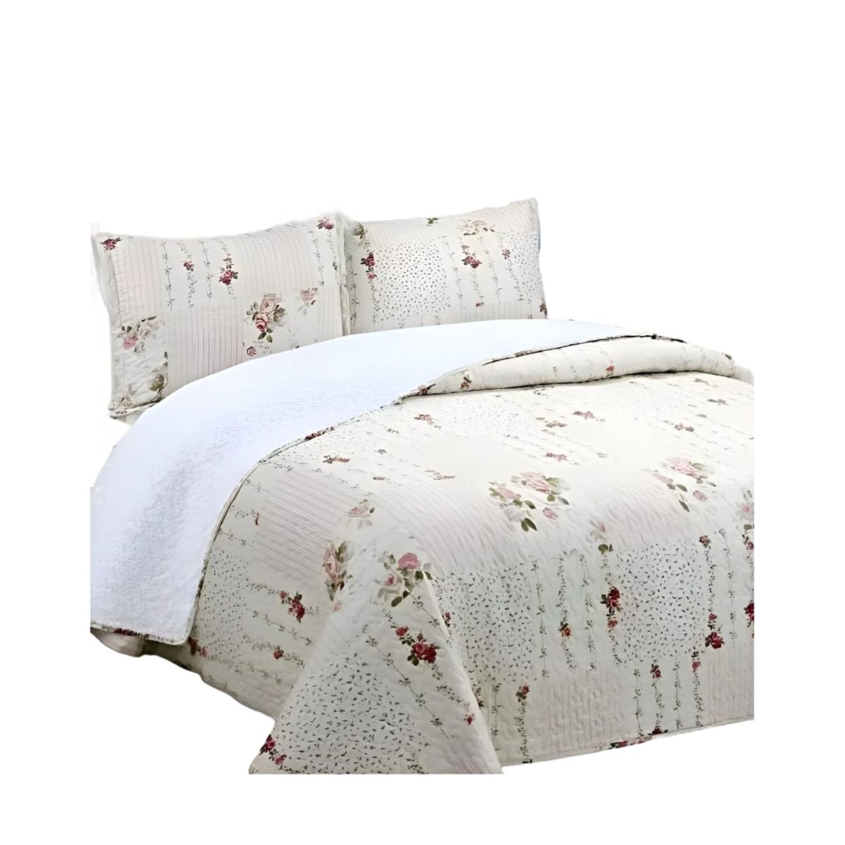 GENERICO - CUBRECAMA QUILT SHERPA 2 PLAZAS 200X230 15