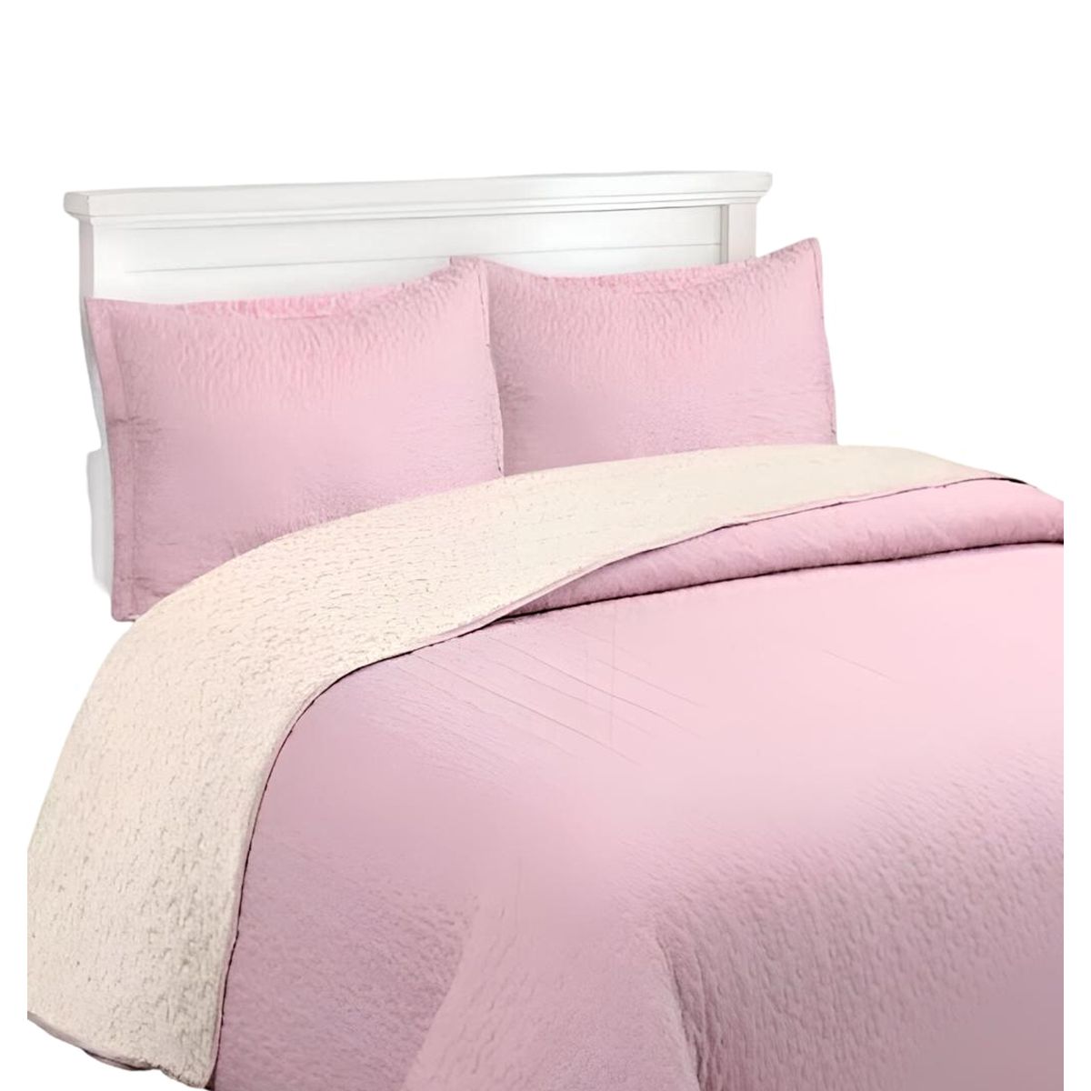 GENERICO - CUBRECAMA QUILT SHERPA KING 230X250 6