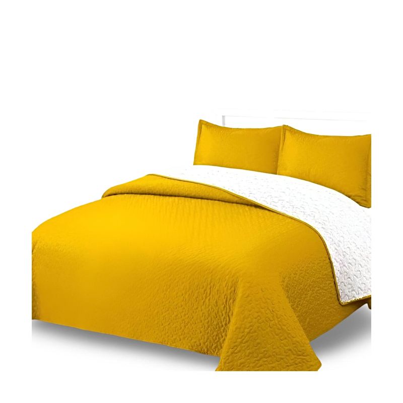 GENERICO - CUBRECAMA QUILT CON SHERPA PLAZA Y MEDIA H3