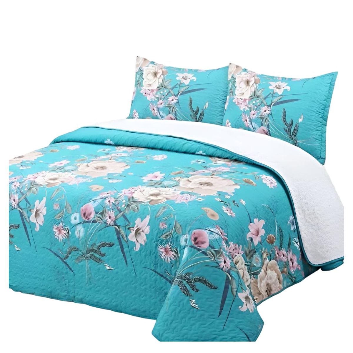 GENERICO - CUBRECAMA QUILT SHERPA KING 230X250 15