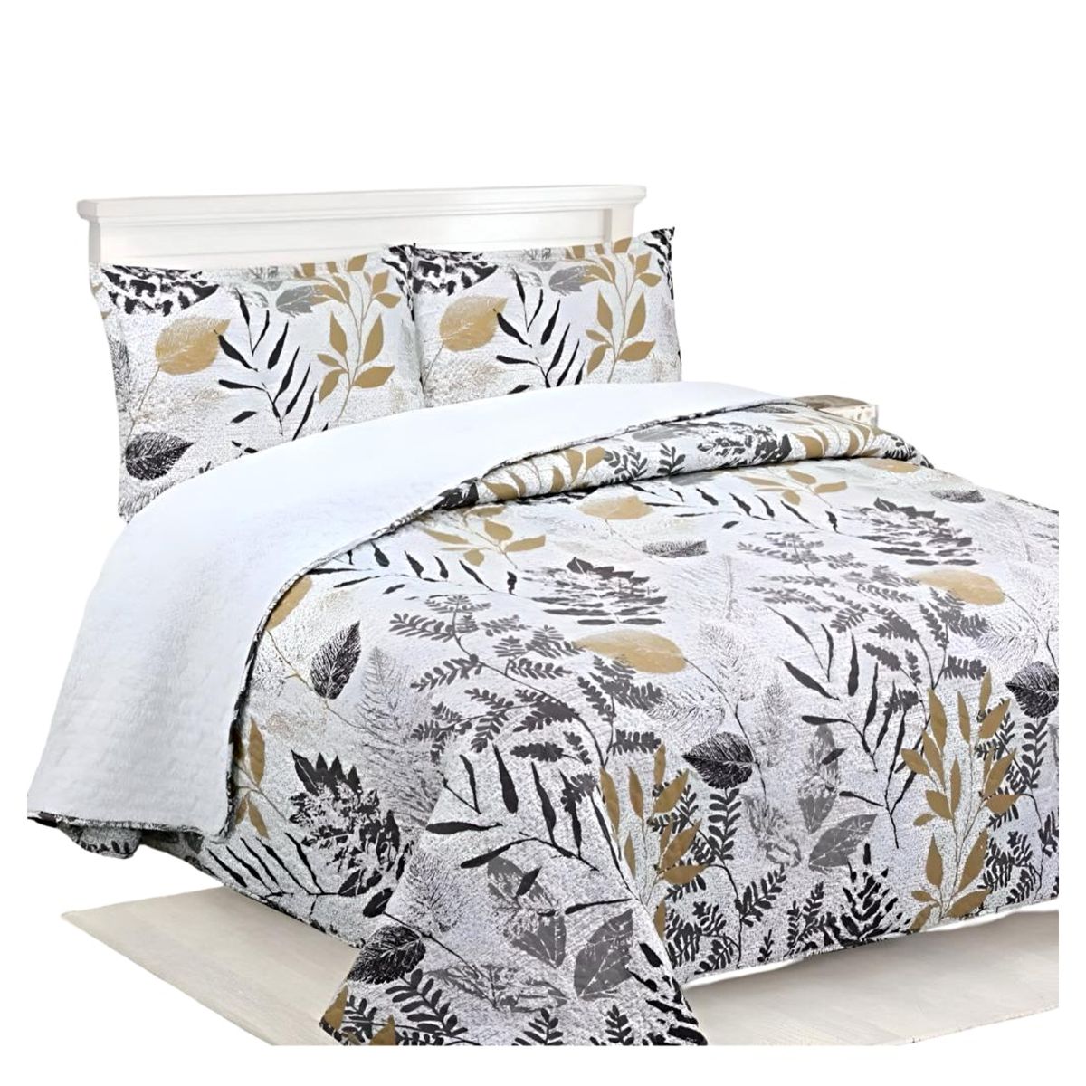 GENERICO - CUBRECAMA QUILT SHERPA KING 230X250 23