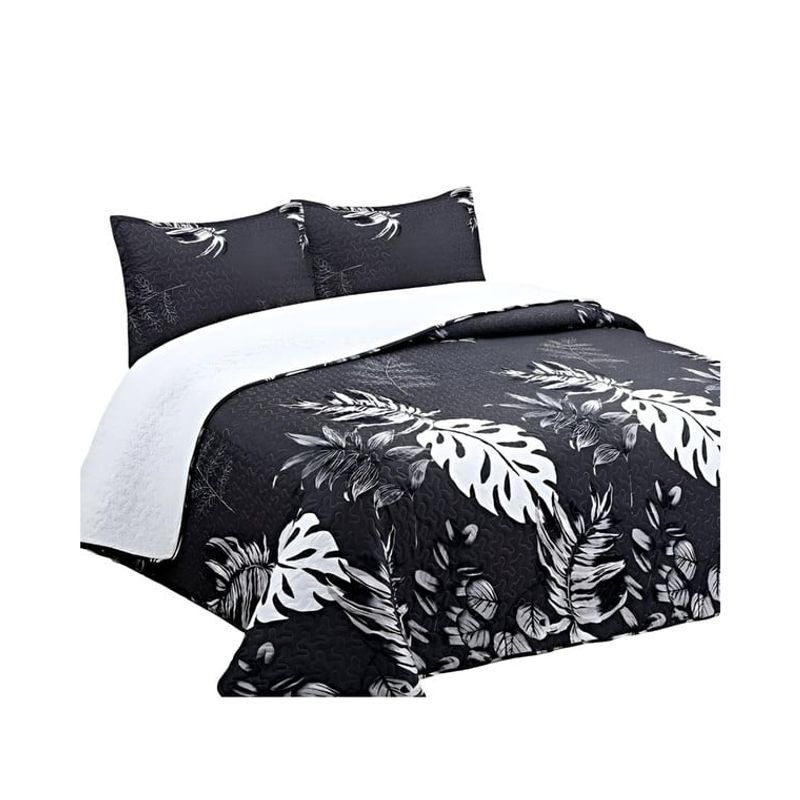 GENERICO - CUBRECAMA QUILT CON SHERPA 2 PLAZAS Y3