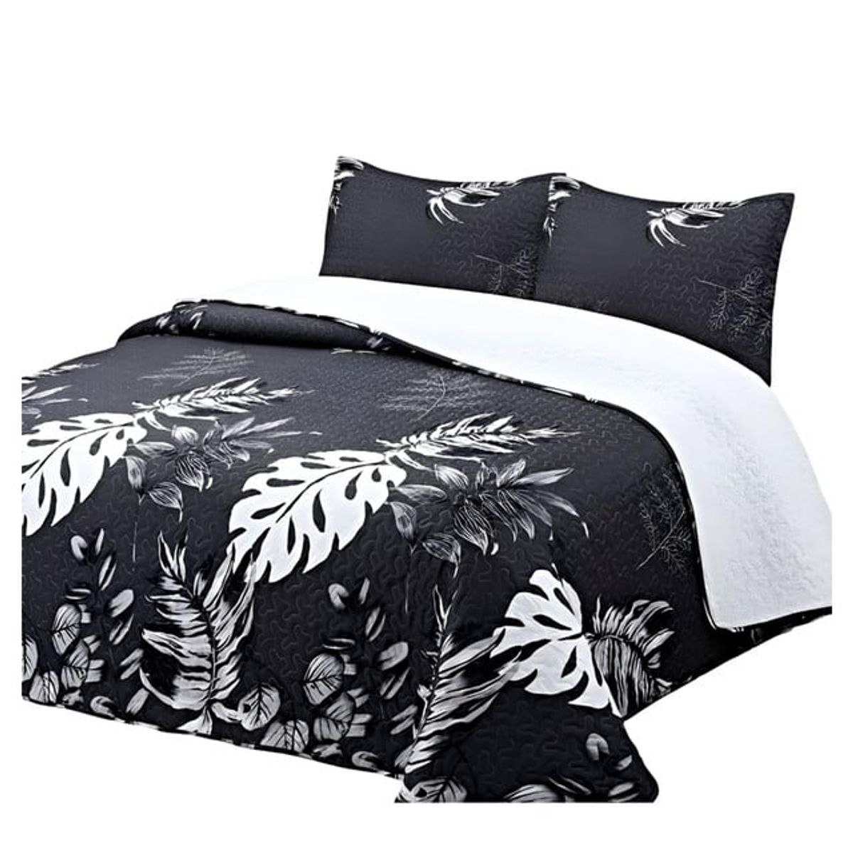 GENERICO - CUBRECAMA QUILT CON SHERPA 2 PLAZAS Y3