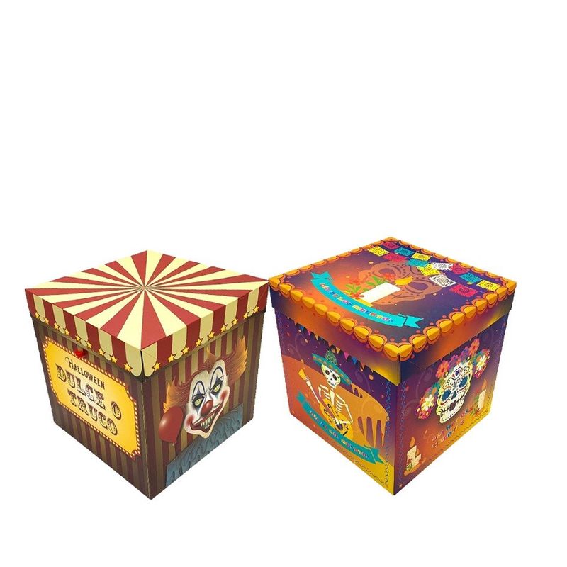 GENERICO - CAJA PLEGABLE MEDIANA DULCE O TRUCO 15X15CM X12 UNI