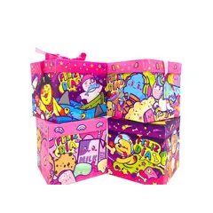 GENERICO - CAJA PLEGABLE MEDIANA FELIZ DIA KAWAII 15X15 X12 UNI