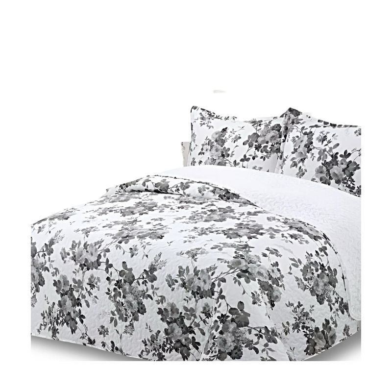 GENERICO - CUBRECAMA QUILT CON SHERPA PLAZA Y MEDIA H2