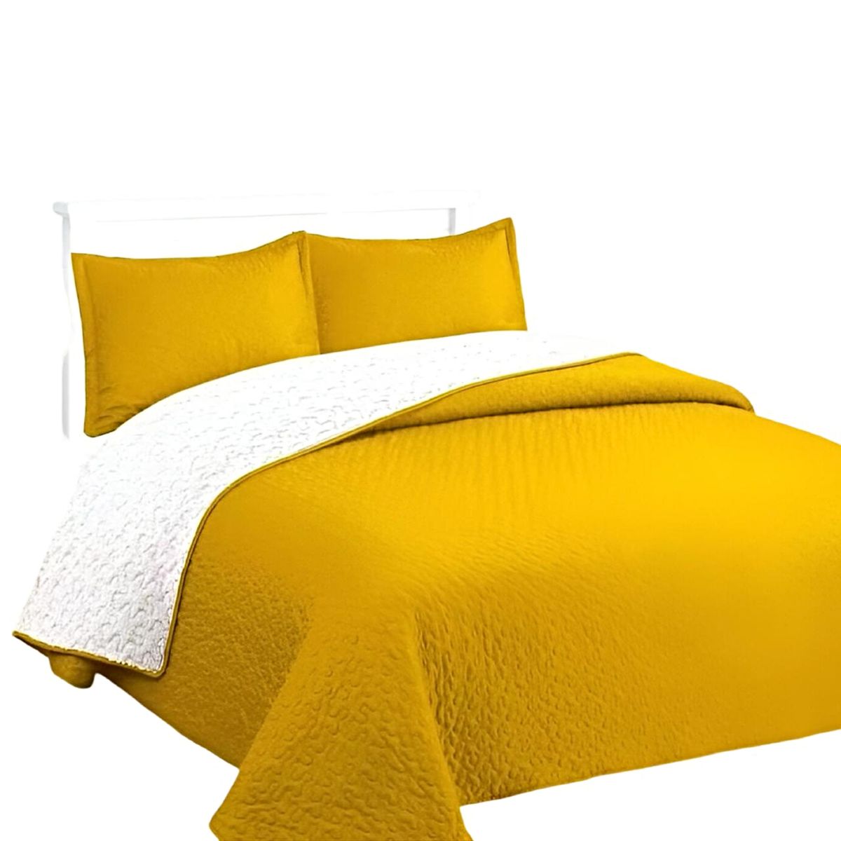 GENERICO - CUBRECAMA QUILT CON SHERPA PLAZA Y MEDIA H3