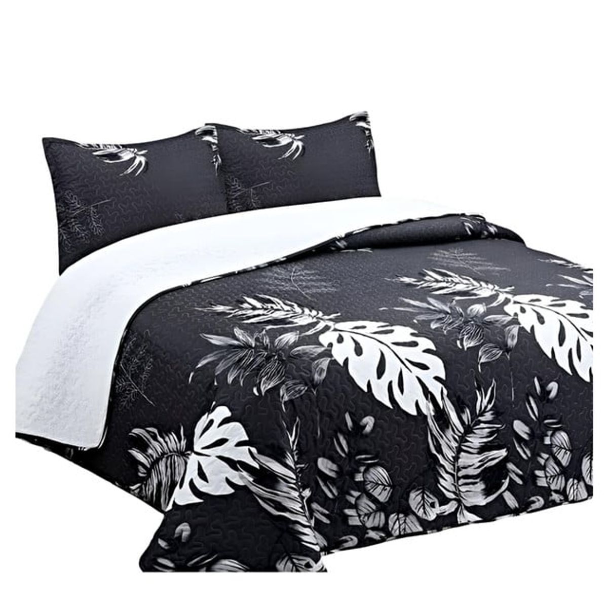 GENERICO - CUBRECAMA QUILT CON SHERPA 2 PLAZAS Y3