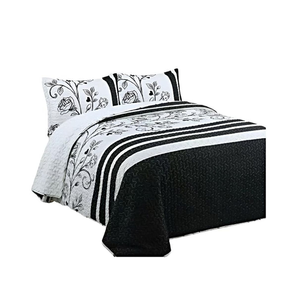 GENERICO - CUBRECAMA QUILT CON SHERPA 2 PLAZAS Y6