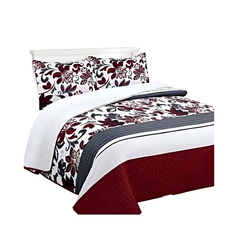 GENERICO - CUBRECAMA QUILT CON SHERPA 2 PLAZAS Y23