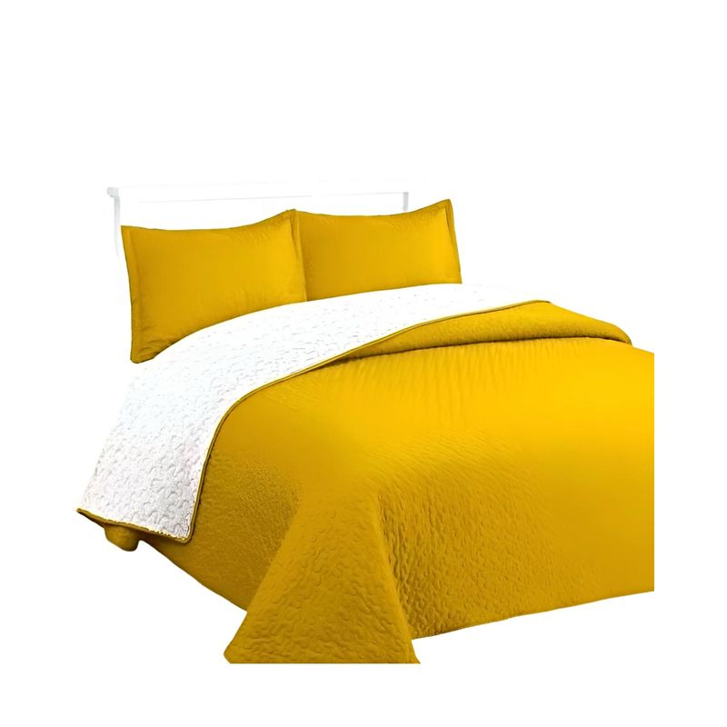 GENERICO - CUBRECAMA QUILT CON SHERPA 2 PLAZAS Y24