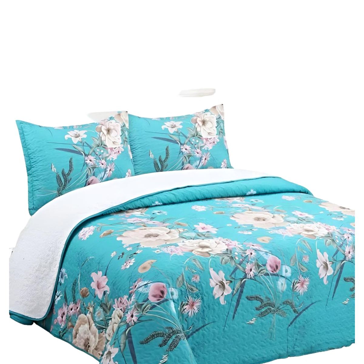 GENERICO - CUBRECAMA QUILT CON  SHERPA KING P16