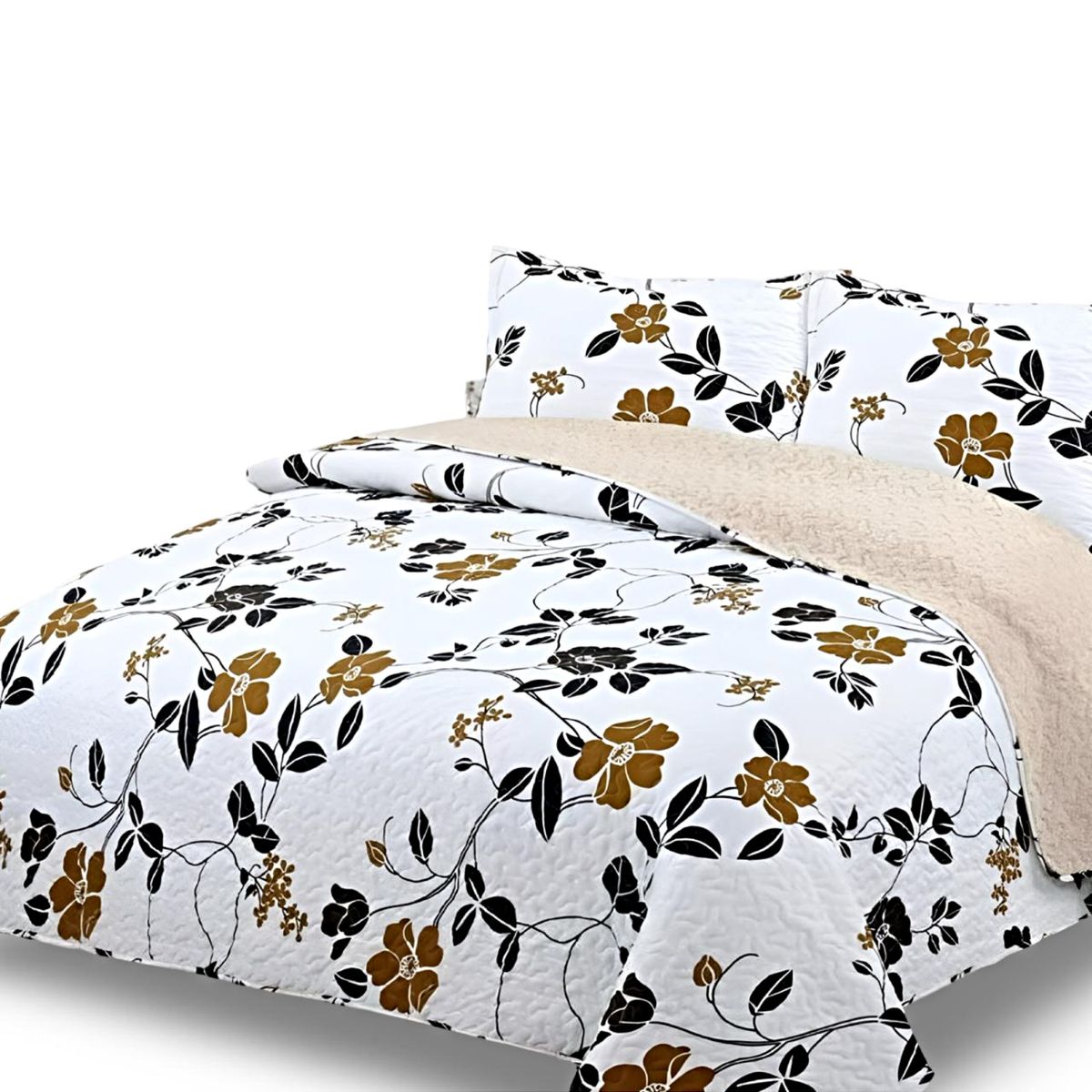 GENERICO - CUBRECAMA QUILT CON  SHERPA KING P17