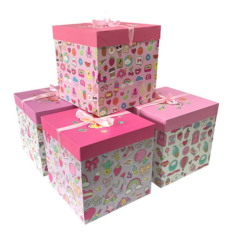 GENERICO - CAJA PLEGABLE NIA INTERMEDIA 25X25 CM X12 UNI