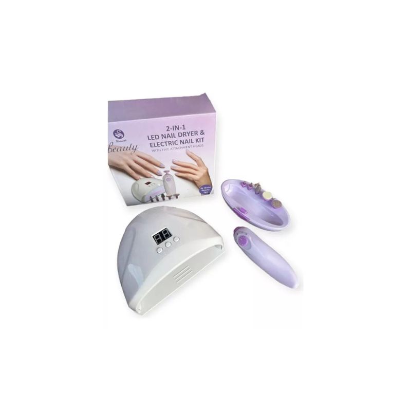 GENERICO - Kit De Lampara Led Uv Y Mini Torno De Manicure 2 en 1