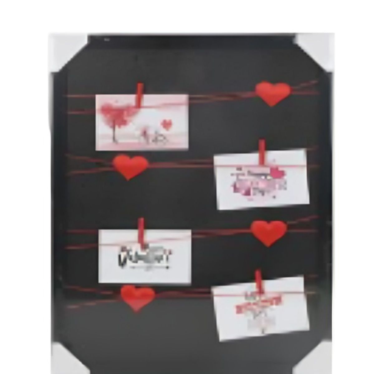 OEM - Marco de corazón de tela de 40x50CM