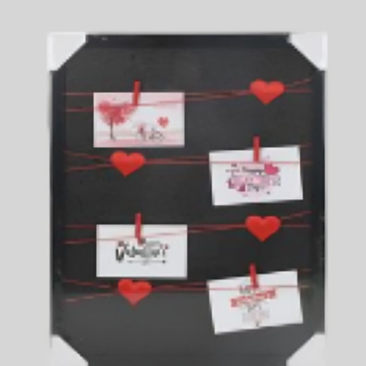 OEM - Marco de corazón de tela de 40x50CM