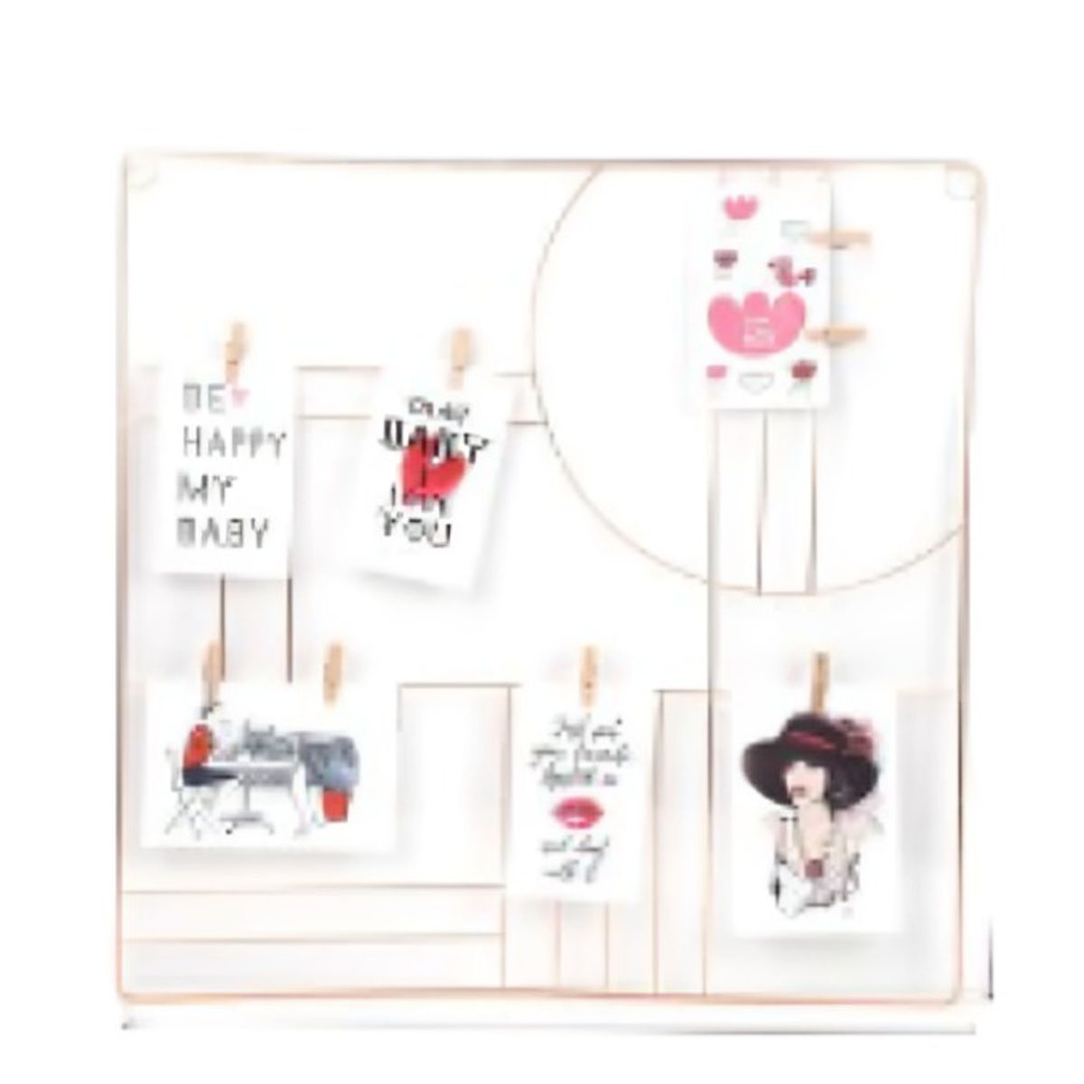 OEM - Marco de aro rosa 50x50 cm