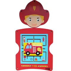 JUGUETON - Juego Pared Madera Diseño Bombero