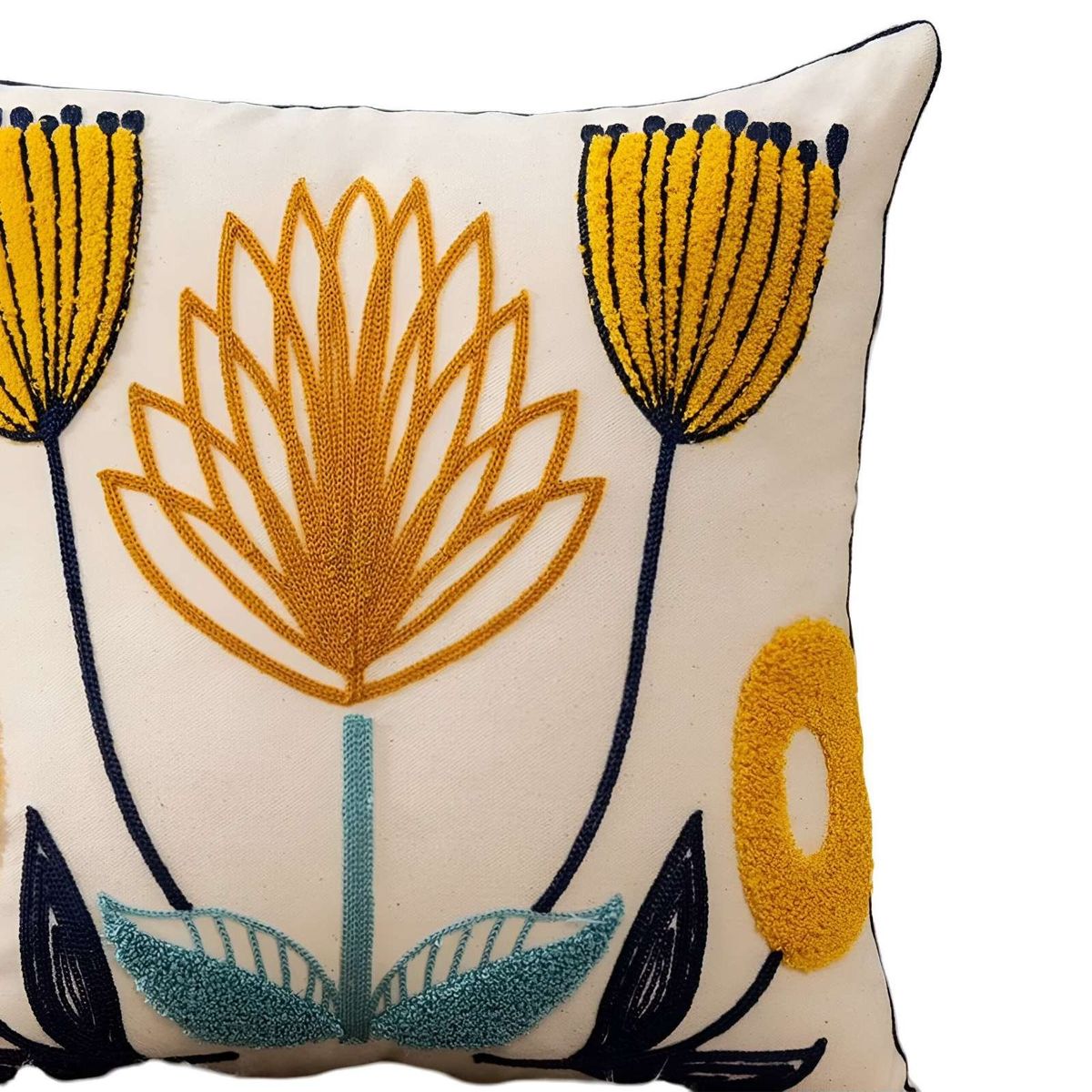 GENERICO - SET DE 4 FUNDAS BORDADAS 45x45 C16