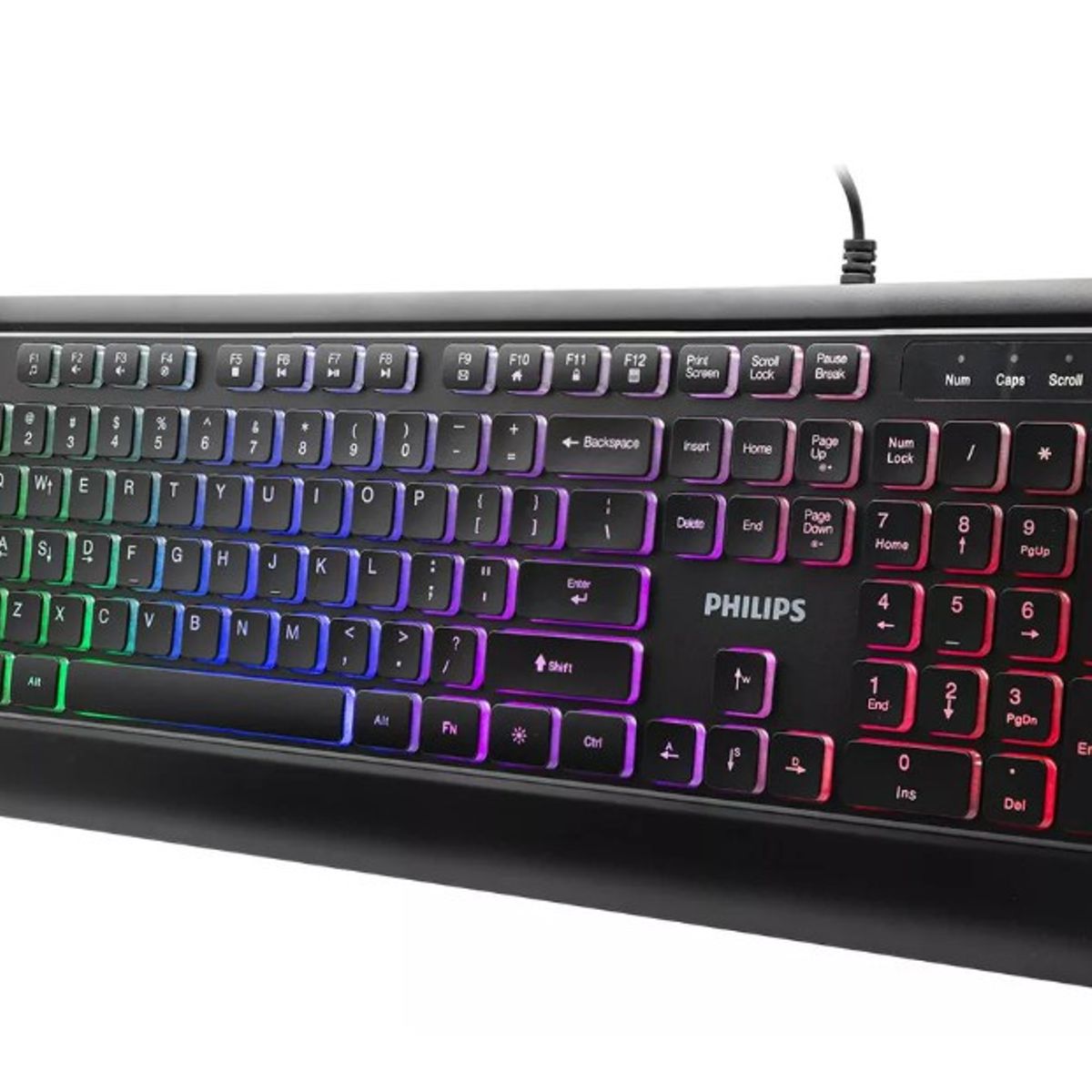 PHILIPS - TECLADO ALÁMBRICO GAMER INGLES SPK8294 PHILIPS