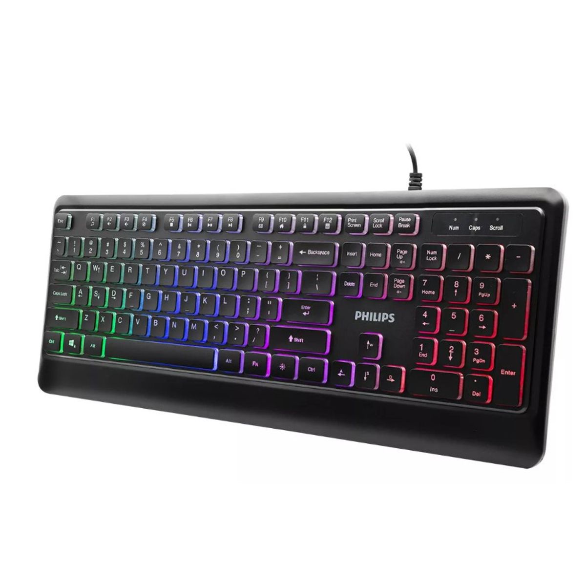 PHILIPS - TECLADO ALÁMBRICO GAMER INGLES SPK8294 PHILIPS