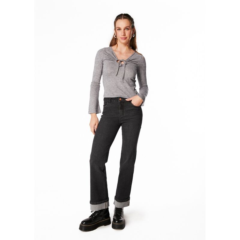 EFESIS - POLERA KAIO REGULAR AMARRA ESCOTE - Crudo - L