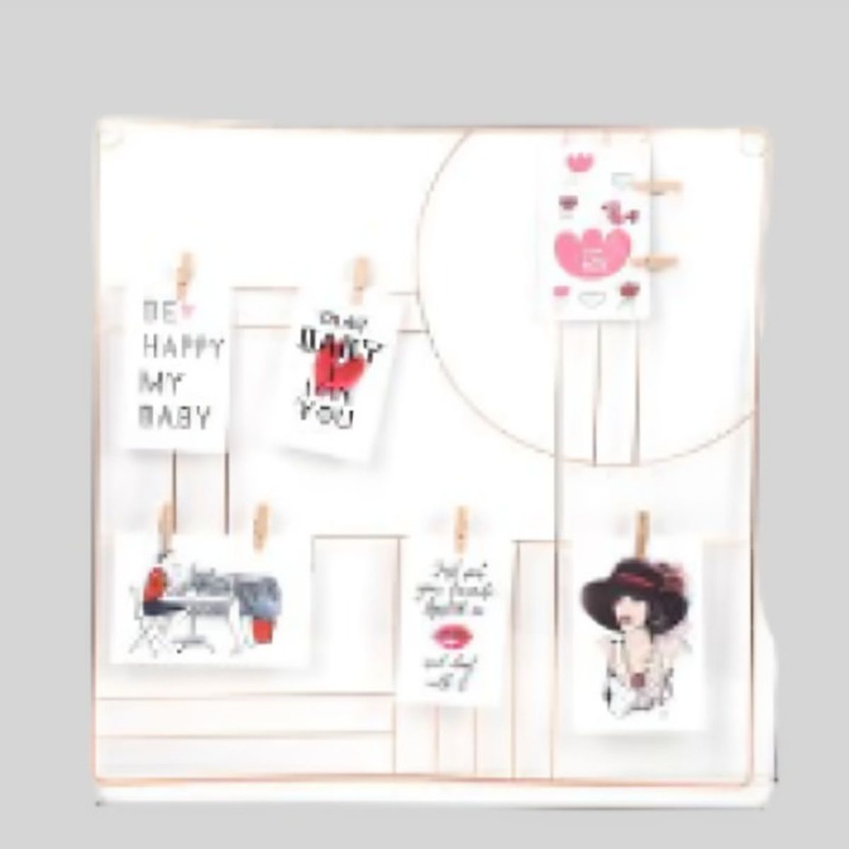 OEM - Marco de aro rosa 50x50 cm