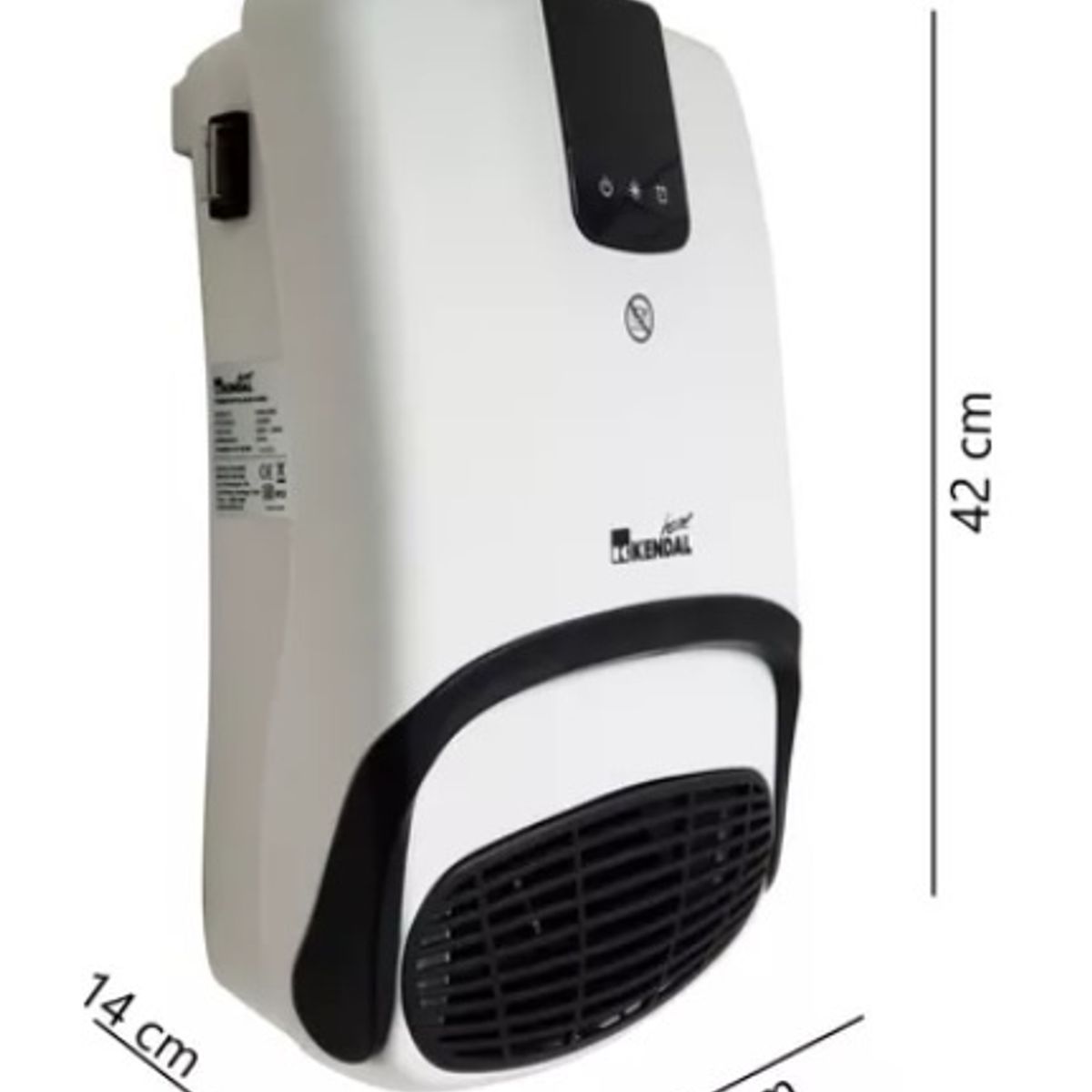 KENDAL - Termoventilador de Baño Kendal Khb-2005 Con brazo secatoallas