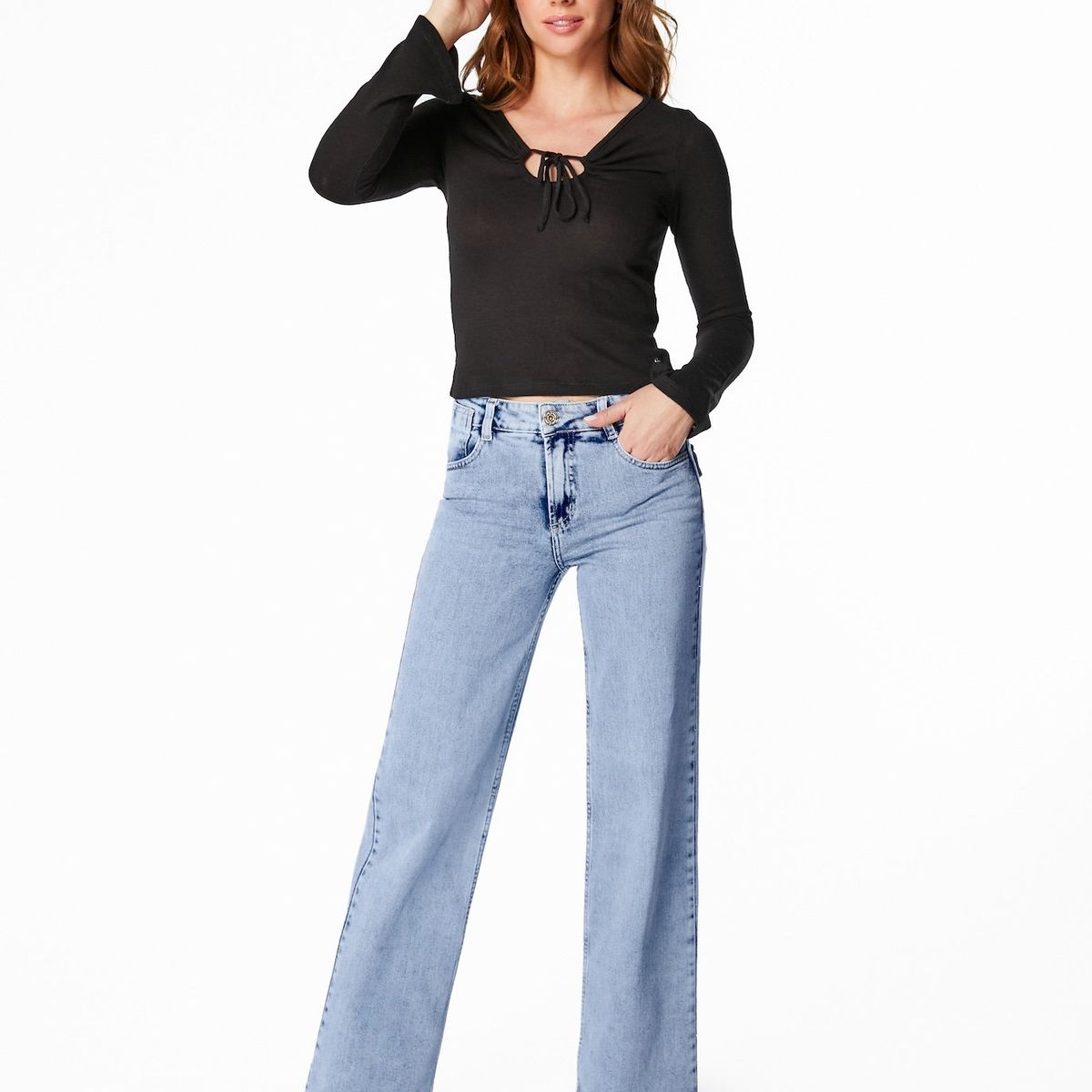 EFESIS - POLERA KAIO REGULAR AMARRA ESCOTE - Crudo - L