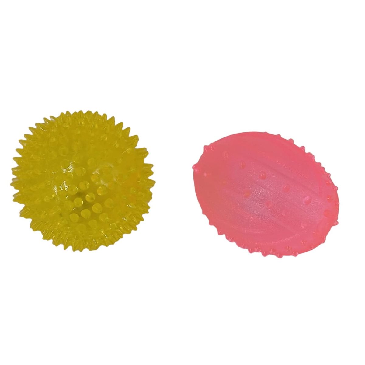 GENERICO - Set 2 Pelotas Con Luz Led Y Sonido, Perros, Gatos, Mascotas