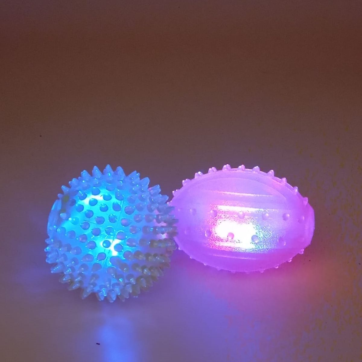 GENERICO - Set 2 Pelotas Con Luz Led Y Sonido, Perros, Gatos, Mascotas