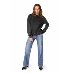EFESIS - POLERON TACH REGULAR GRAVILLADO CON TACHAS - Gris