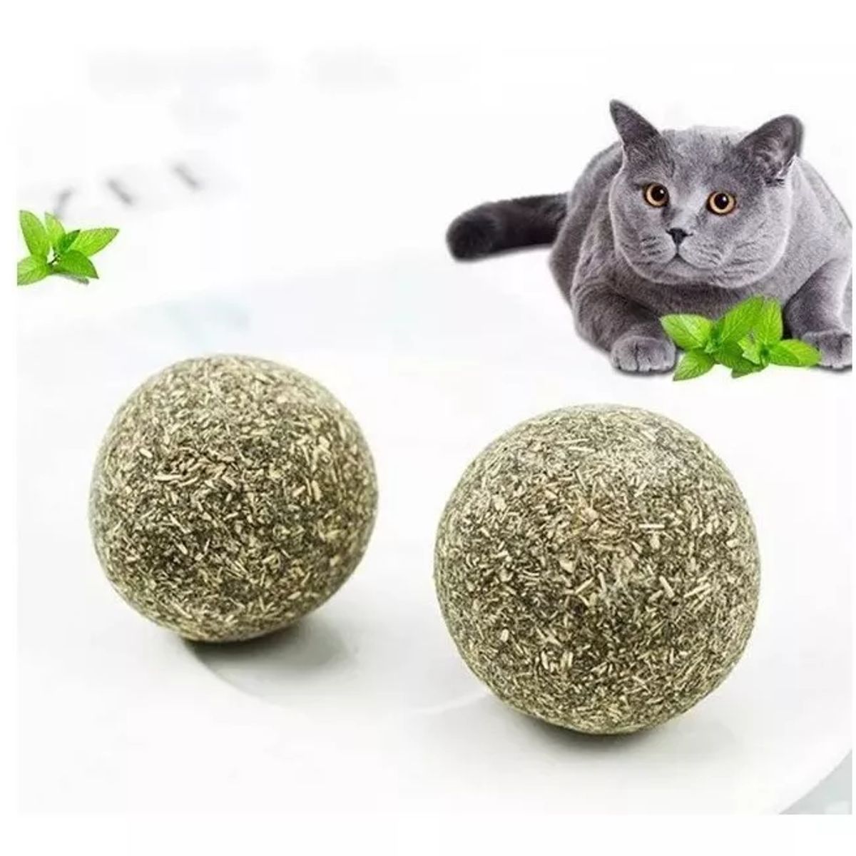 GENERICO - Pack De 3 Bola De Hierba Gatera Prensada, Para Gatos