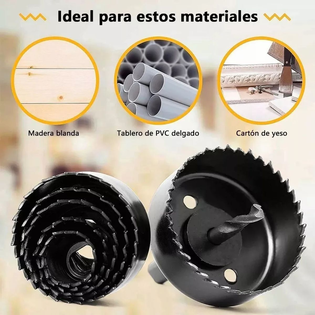 GENERICO - Juego Sierras Copa 16 Piezas