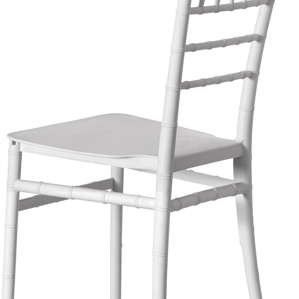 MOBOI - Silla Chiavari Apilable Para Comedor Terraza Eventos Blanca